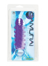 Закрытая фиолетовая насадка с пупырышками SAMURAI PENIS SLEEVE PURPLE - 14,5 см. - NMC - в Нефтекамске купить с доставкой