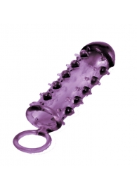 Закрытая фиолетовая насадка с пупырышками SAMURAI PENIS SLEEVE PURPLE - 14,5 см. - NMC - в Нефтекамске купить с доставкой