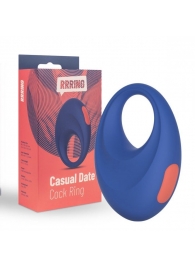 Синее эрекционное кольцо RRRING Casual Date Cock Ring - FeelzToys - в Нефтекамске купить с доставкой