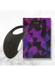 Черное эрекционное виброкольцо Thor Cockring - FeelzToys - в Нефтекамске купить с доставкой