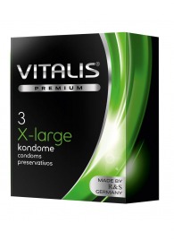 Презервативы увеличенного размера VITALIS PREMIUM x-large - 3 шт. - Vitalis - купить с доставкой в Нефтекамске