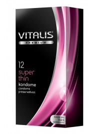 Ультратонкие презервативы VITALIS PREMIUM super thin - 12 шт. - Vitalis - купить с доставкой в Нефтекамске