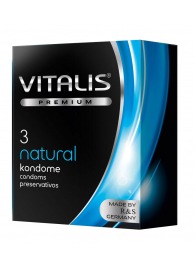 Классические презервативы VITALIS PREMIUM natural - 3 шт. - Vitalis - купить с доставкой в Нефтекамске