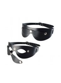 Черная кожаная маска  Новичок - Sitabella - купить с доставкой в Нефтекамске