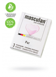 Супертонкие презервативы Masculan Pur - 3 шт. - Masculan - купить с доставкой в Нефтекамске