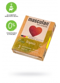 Экологически чистые презервативы Masculan Organic - 3 шт. - Masculan - купить с доставкой в Нефтекамске