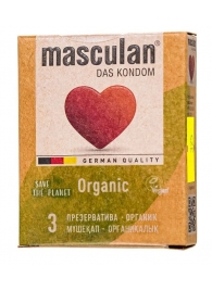 Экологически чистые презервативы Masculan Organic - 3 шт. - Masculan - купить с доставкой в Нефтекамске