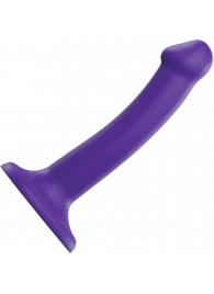 Фиолетовый фаллоимитатор-насадка Strap-On-Me Dildo Dual Density size S - 17 см. - Strap-on-me - купить с доставкой в Нефтекамске