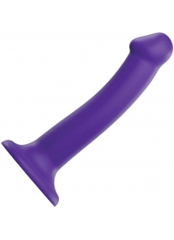 Фиолетовый фаллоимитатор-насадка Strap-On-Me Dildo Dual Density size M - 18 см. - Strap-on-me - купить с доставкой в Нефтекамске