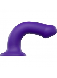 Фиолетовый фаллоимитатор-насадка Strap-On-Me Dildo Dual Density size L - 19 см. - Strap-on-me - купить с доставкой в Нефтекамске