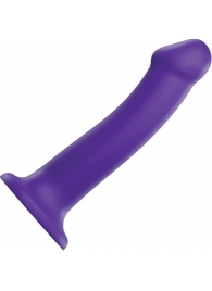 Фиолетовый фаллоимитатор-насадка Strap-On-Me Dildo Dual Density size L - 19 см. - Strap-on-me - купить с доставкой в Нефтекамске