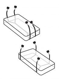 Фиксаторы для кровати WRAPAROUND MATTRESS RESTRAIN - Pipedream - купить с доставкой в Нефтекамске