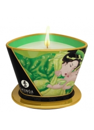 Массажная свеча Exotic Green Tea с ароматом зелёного чая - 170 мл. - Shunga - купить с доставкой в Нефтекамске