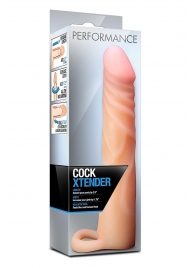 Телесная насадка на пенис Cock Xtender - 17,7 см. - Blush Novelties - в Нефтекамске купить с доставкой