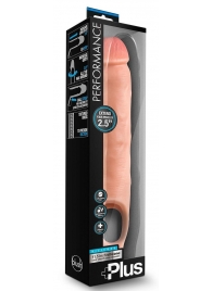 Телесная насадка-удлинитель 11.5 Inch Silicone Cock Sheath Penis Extender - 29,2 см. - Blush Novelties - в Нефтекамске купить с доставкой