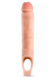 Телесная насадка-удлинитель 11.5 Inch Silicone Cock Sheath Penis Extender - 29,2 см. - Blush Novelties - в Нефтекамске купить с доставкой