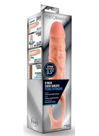 Телесная насадка на пенис 9 Inch Cock Sheath Extender - 22,2 см. - Blush Novelties - в Нефтекамске купить с доставкой