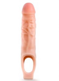 Телесная насадка на пенис 9 Inch Cock Sheath Extender - 22,2 см. - Blush Novelties - в Нефтекамске купить с доставкой