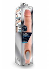 Телесная насадка на пенис 11.5 Inch Cock Sheath Penis Extender - 29,2 см. - Blush Novelties - в Нефтекамске купить с доставкой