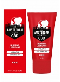 Пролонгирующий лубрикант Numbing CBD from Amsterdam - 50 мл. - Shots Media BV - купить с доставкой в Нефтекамске