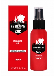 Стимулирующее массажное масло CBD from Amsterdam Massage Oil - 50 мл. - Shots Media BV - купить с доставкой в Нефтекамске