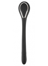 Черный гибкий уретральный стимулятор с вибрацией Vibrating Bendable Dilator - 13,5 см. - Orion - купить с доставкой в Нефтекамске
