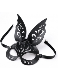 Черная ажурная маска  Зайка  с ушками - Crazy Handmade - купить с доставкой в Нефтекамске