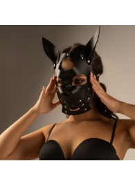 Черная маска  Собака  с ушками - Crazy Handmade - купить с доставкой в Нефтекамске