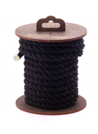 Черная хлопковая веревка для бондажа на катушке - 5 м. - Crazy Handmade - купить с доставкой в Нефтекамске