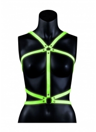 Портупея Body Harness с неоновым эффектом - размер L-XL - Shots Media BV - купить с доставкой в Нефтекамске