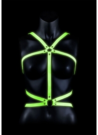 Портупея Body Harness с неоновым эффектом - размер L-XL - Shots Media BV - купить с доставкой в Нефтекамске