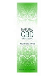 Массажное масло Natural CBD Massage Oil - 50 мл. - Shots Media BV - купить с доставкой в Нефтекамске