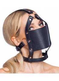 Черный намордник с кляпом-шаром Head Harness With A Gag - Orion - купить с доставкой в Нефтекамске