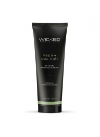 Массажный легкий крем WICKED Sage plus Sea Salt - 120 мл. - Wicked - купить с доставкой в Нефтекамске