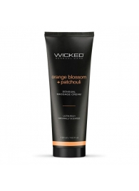 Массажный легкий крем WICKED Orange Blossom plus Patchouli - 120 мл. - Wicked - купить с доставкой в Нефтекамске