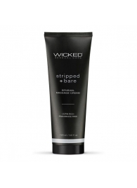 Массажный легкий крем WICKED Stripped plus Bare - 120 мл. - Wicked - купить с доставкой в Нефтекамске