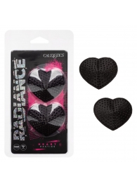 Черные пэстисы в форме сердечек Heart Pasties - California Exotic Novelties - купить с доставкой в Нефтекамске