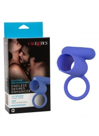 Синее эрекционное виброкольцо Silicone Rechargeable Endless Desires Enhancer - California Exotic Novelties - в Нефтекамске купить с доставкой