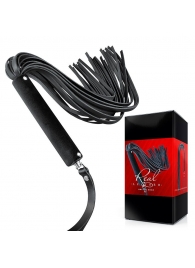 Черная кожаная плеть-флоггер - 84 см. - Notabu - купить с доставкой в Нефтекамске