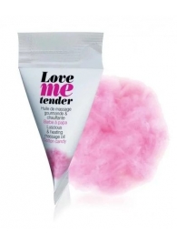 Съедобное согревающее массажное масло Love Me Tender Cotton Candy с ароматом сладкой ваты - 10 мл. - Love to Love - купить с доставкой в Нефтекамске