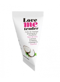 Съедобное согревающее массажное масло Love Me Tender Cocos с ароматом кокоса - 10 мл. - Love to Love - купить с доставкой в Нефтекамске
