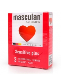 Презервативы Masculan Sensitive plus - 3 шт. - Masculan - купить с доставкой в Нефтекамске