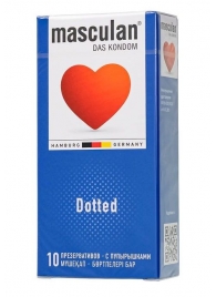 Презервативы с пупырышками Masculan Dotted - 10 шт. - Masculan - купить с доставкой в Нефтекамске