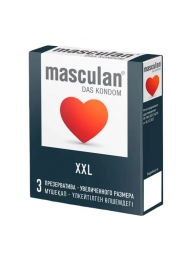 Презервативы увеличенного размера Masculan XXL - 3 шт. - Masculan - купить с доставкой в Нефтекамске