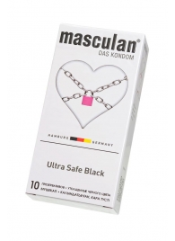 Ультрапрочные презервативы Masculan Ultra Safe Black - 10 шт. - Masculan - купить с доставкой в Нефтекамске