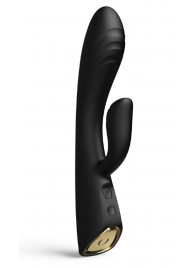 Черный вибратор-кролик Flexi Rabbit с функцией подогрева - 21,2 см. - Dorcel