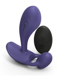 Темно-синий вибромассажер Witty P G Vibrator with Remote Control - Love to Love - в Нефтекамске купить с доставкой