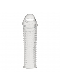 Текстурированная насадка на пенис Clear Textured Penis Enhancing Sleeve Extension - 16,5 см. - BlueLine - в Нефтекамске купить с доставкой