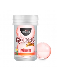 Лубрикант на масляной основе Hot Ball Plus с разогревающим эффектом (2 шарика по 3 гр.) - HotFlowers - купить с доставкой в Нефтекамске