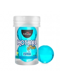 Лубрикант на масляной основе Hot Ball Plus с охлаждающим эффектом (2 шарика по 3 гр.) - HotFlowers - купить с доставкой в Нефтекамске